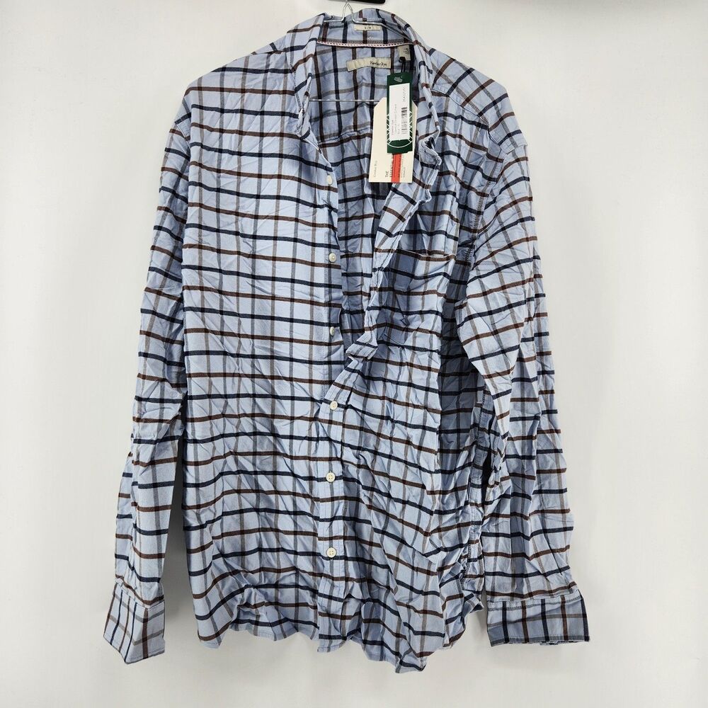 Hawker Rye Men's Blue XL Essential Stretch Oxford Shirt NWT